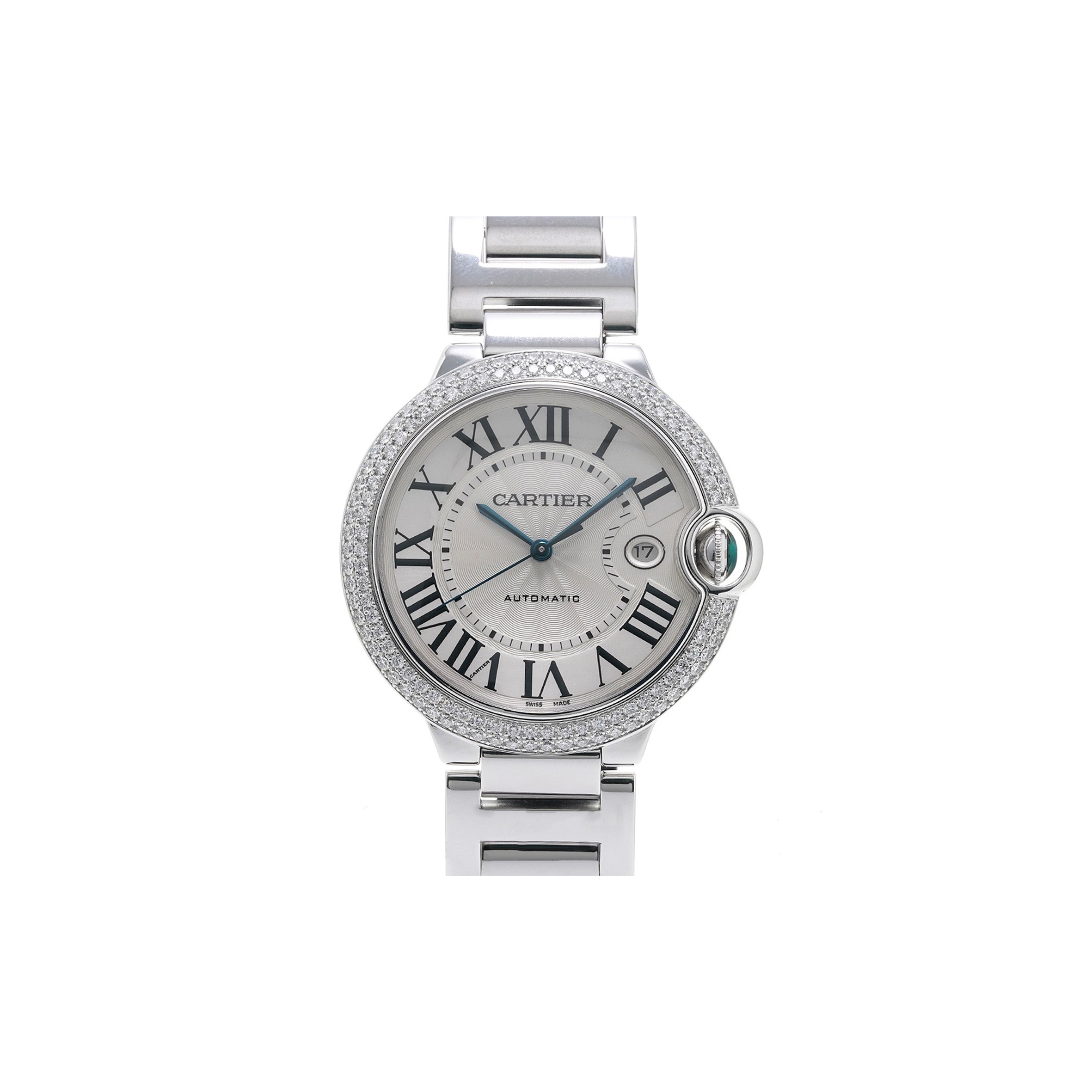 Ca*t*er ballon bleu de 42mm silver men''s watch we9009z3
